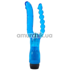 Двойной вибратор Dual Penetrator, голубой - Фото №1