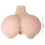 Штучна вагіна та анус з вібрацією Soft And Smooth Pussy & Ass Hole, тілесна - Фото №6