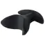 Анальная пробка с вибрацией Fantasstic Vibrating Anal Anchor Plug, черная - Фото №6