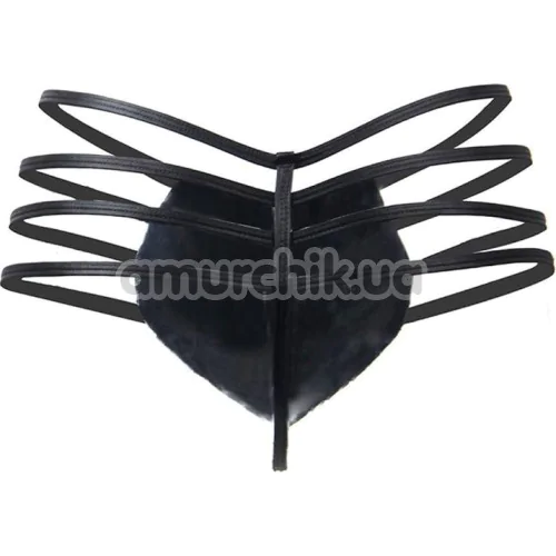 Трусы-стринги мужские Star Night Zipper String Mens Strap Thong, черные