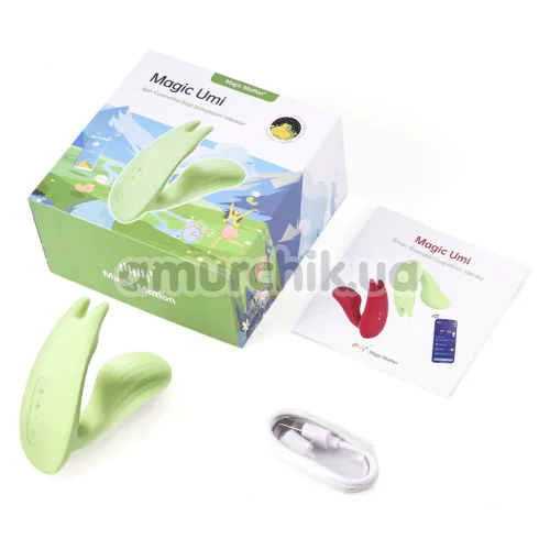 Вибратор Magic Motion Magic Umi, салатовый