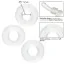 Набор эрекционных колец Silicone Set Of 3 Stacker Rings, прозрачный - Фото №4
