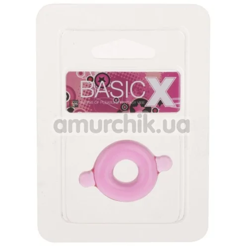Эрекционное кольцо BasicX 0.5 inch, розовое