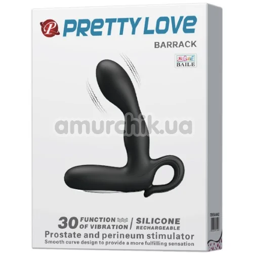 Вибростимулятор простаты для мужчин Pretty Love Barrack, черный