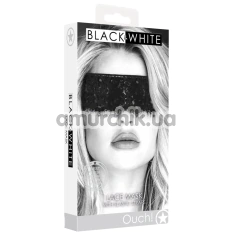 Маска Ouch! Black & White Lace Mask, черная - Фото №1