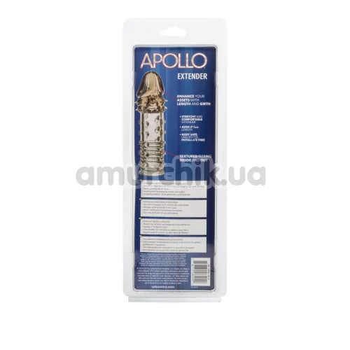 Насадка на пенис Apollo Extender, серая