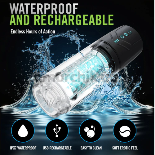Мастурбатор з ротацією M for Men Whirl Wind Pro, чорний
