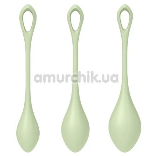 Набір вагінальних кульок Satisfyer Yoni Power 2, зелений
