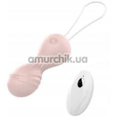 Вагінальні кульки з вібрацією Boss Remote Control Tighten Vibrating Egg, рожеві - Фото №1