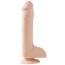 Фаллоимитатор Basix Rubber Works Dong with Suction Cup, 20.3 см телесный - Фото №1