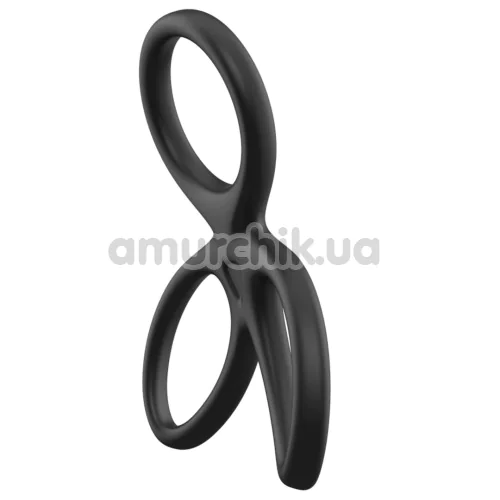 Ерекційне кільце Men's Play Triple Silicone Cock Ring B14, чорне