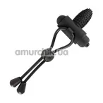 Виброкольцо Black Velvets Vibrating Loop, черное - Фото №1