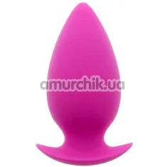 Анальная пробка Bootyful Silicone Unisex Large, розовая - Фото №1