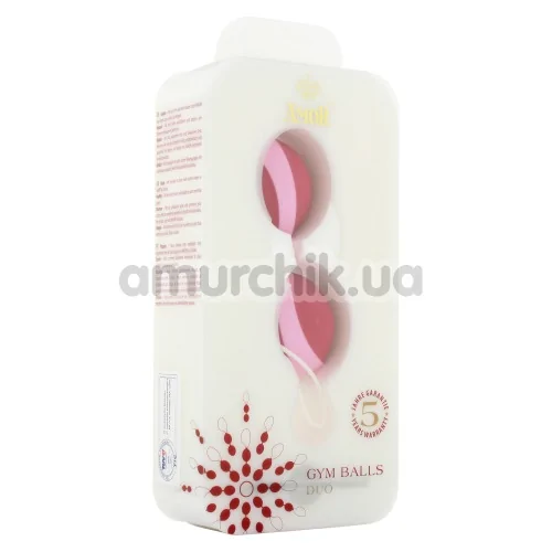 Вагинальные шарики Amor Gym Balls Duo, малиново-розовые