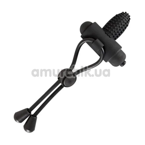 Виброкольцо Black Velvets Vibrating Loop, черное - Фото №1