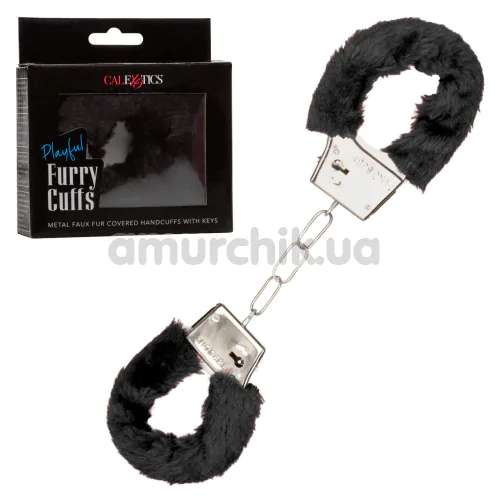 Наручники Playful Furry Cuffs, чорні