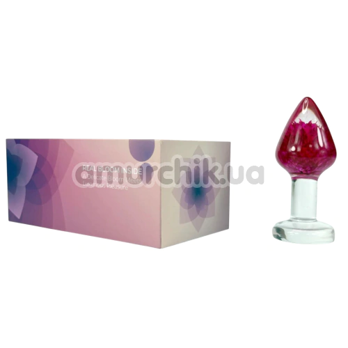 Анальная пробка Loviss Flower Gomphrena Globosa Anal Plug, прозрачная