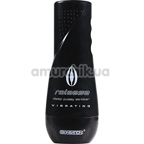 Мастурбатор з вібрацією Cyberskin Release Deep Pussy Stroker Vibrating, тілесний
