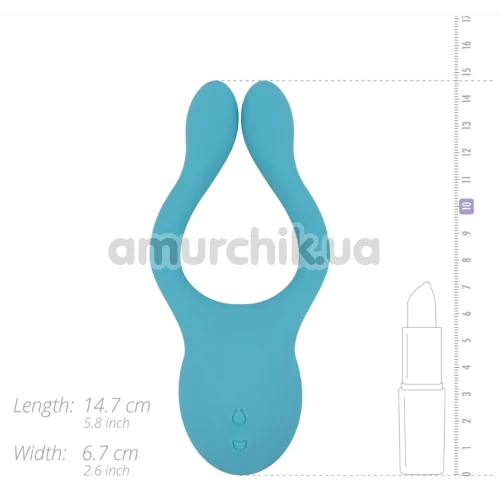 Вибратор Cala Azul Dani Couples Vibrator, голубой