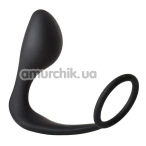 Анальна пробка з ерекційним кільцем Fantasstic Anal Plug With Cockring, чорна - Фото №1