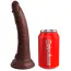 Фалоімітатор King Cock Elite 7 Dual Density Silicone Cock, коричневий - Фото №3