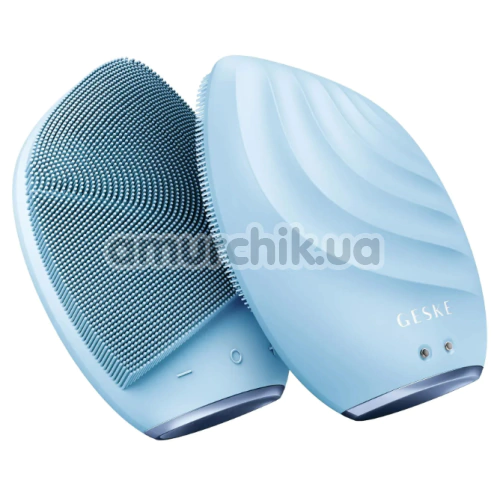 Ультразвуковая щетка для лица Geske Sonic Facial Brush 5 in 1, голубая - Фото №1