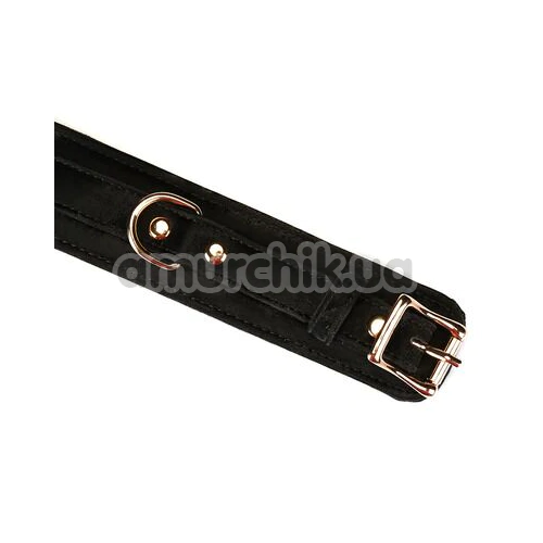 Фіксатори для ніг Liebe Seele Boudoir Amor Ankle Cuffs With Gold Hardware, чорні