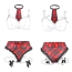 Костюм школьницы Star Night Sexy Schoolgirl Costume Set, красно-белый: бюстгальтер + трусики + галстук + подвязки - Фото №7