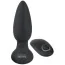 Анальная пробка с ротацией Black Velvets Rotating & Vibrating Plug, черная - Фото №1