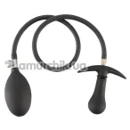 Анальный расширитель со смещенным центром тяжести Inflatable Plug, черный - Фото №1