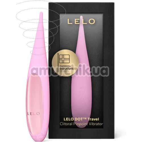 Кліторальний вібратор Lelo Dot Travel Pink (Лело Дот Тревел Пінк), рожевий