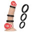 Набор из 3 эрекционных колец Boss Series Cock Ring Stay Hard, черный - Фото №6