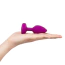 Анальна пробка з вібрацією B-Vibe Vibrating Jewel Plug S/M, малинова - Фото №4
