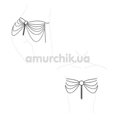 Прикраса для тіла Bijoux Indiscrets The Magnifique Collection Waist Chain, срібна