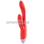 Вібратор Love Signal Double Beat, кораловий - Фото №1