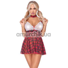 Костюм школьницы Cottelli Costumes Schoolgirl Uniform Costume: платье + чокер - Фото №1