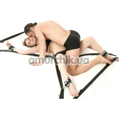 Бондажный набор Roomfun Interlace Bed Restraint Kit, черный - Фото №1