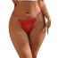 Трусики-стринги Star Night Ribbon Bow Rhinestone Panties, красные - Фото №1