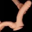 Двойной фаллоимитатор LoveToy Mega Double Dildo 12, телесный - Фото №6