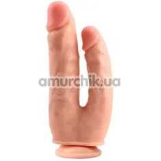 Анально-вагінальний фалоімітатор Ballsy Super Cock Bromeo №1, тілесний - Фото №1