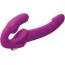 Безременевий страпон з вібрацією Evoke Vibrating Strapless Silicone Strap On Dildo, рожевий - Фото №2