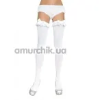 Панчохи Nylon Otk W / Ruffle Bow, білі - Фото №1