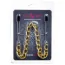 Затискачі для сосків з широком ланцюжком Lucky Bay Nipple Play Chain Heavy Metall, золоті - Фото №2