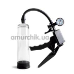 Вакуумная помпа Virgite Pump It Up Penis Pump Men With Namometer, прозрачная - Фото №1