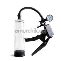Вакуумная помпа Virgite Pump It Up Penis Pump Men With Namometer, прозрачная - Фото №1