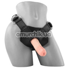 Страпон King Cock Strap-On Harness W Cock 6, тілесний - Фото №1
