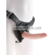 Страпон King Cock Strap-On Harness W Cock 7, телесный - Фото №1