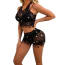 Комплект Star Night Bohemian Rhinestone Set, черный: топ + юбка - Фото №4