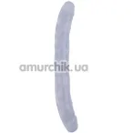Двухконечний фалоімітатор Hi-Rubber Born To Create Pleasure 12.8 Inch, прозорий - Фото №1