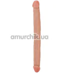 Двухконечный фаллоимитатор Get Real Double Dong 18 Inch, телесный - Фото №1